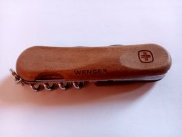 Rar Wenger Sackmesser Holzgriff Vintage Guter Zustand 6 Fun.
