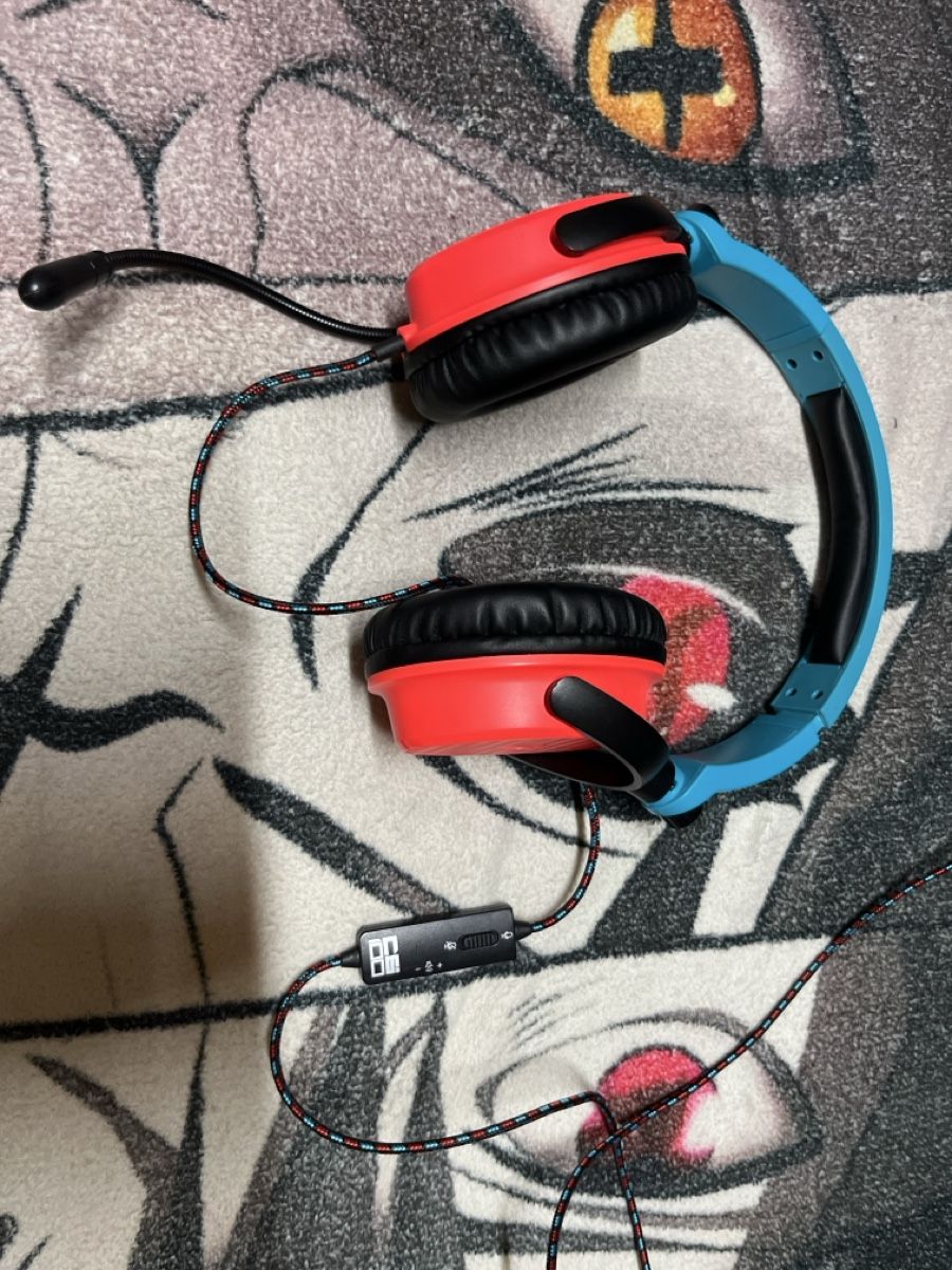Kopfhörer: Headset blue red with microphone used condition – Gebraucht aus Kandersteg von MariolyG