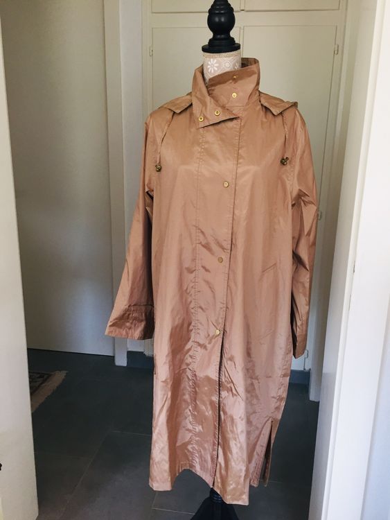 Veste Trench Femme Kwoman Taille 42/44 - Gris Clair - Coton Mixte - Occasion Très Bon état