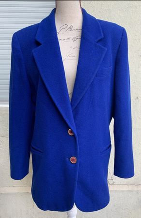 Superbe blaser bleu roi 100%laine UNA made in Italy t.40