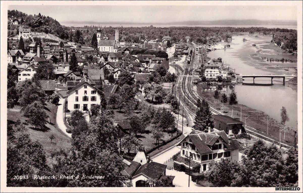 Cartoline postali: Rheineck SG // Bahnhof Rhein & Bodensee – Usato da Basel venduto da intermezzo12