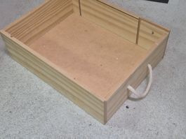 3er Weinkiste leer 35x27.3x10.5 cm