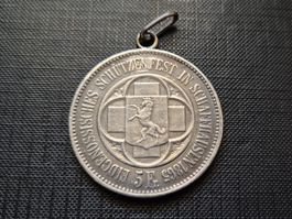 5Fr. 1865 EIDG. SCHÜTZENFEST SCHAFFHAUSEN