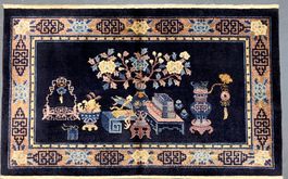 CHINA SEIDENTEPPICH 150x91cm, gereinigt