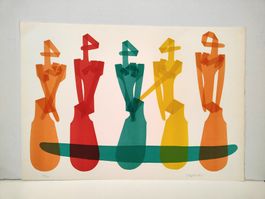 Abraham HABBAH (1927 – 1998) - Lithographie