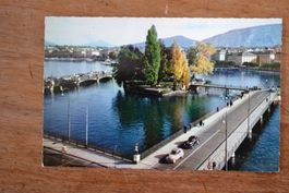 AK Geneve L; Ile Rousseau et le Pont Bergues