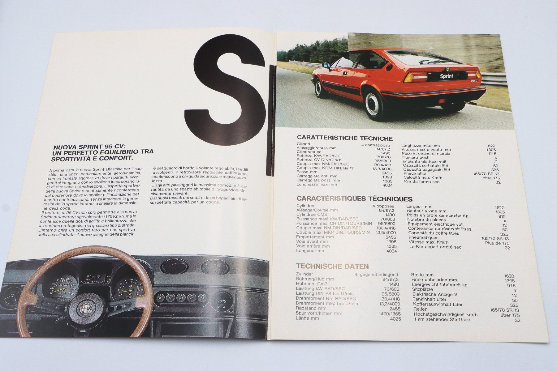 Alfa Romeo Documenti: Alfa Romeo Sprint 1.5 1983 Prospekt – Usato da Bühl b.Aarberg venduto da Collectorpassions 2
