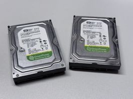 2x Western Digital WD10EURX 1 TB 3.5 Zoll SATA HDD