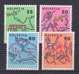 Alle Briefmarken: PJ 1988, kompletter Satz postfrisch** – Neu (gemäss Beschreibung) aus Lupfig von lubor