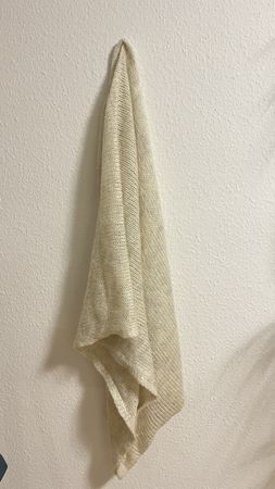 Strickschal in hell Beige, Rundschal für 2x um den Hals