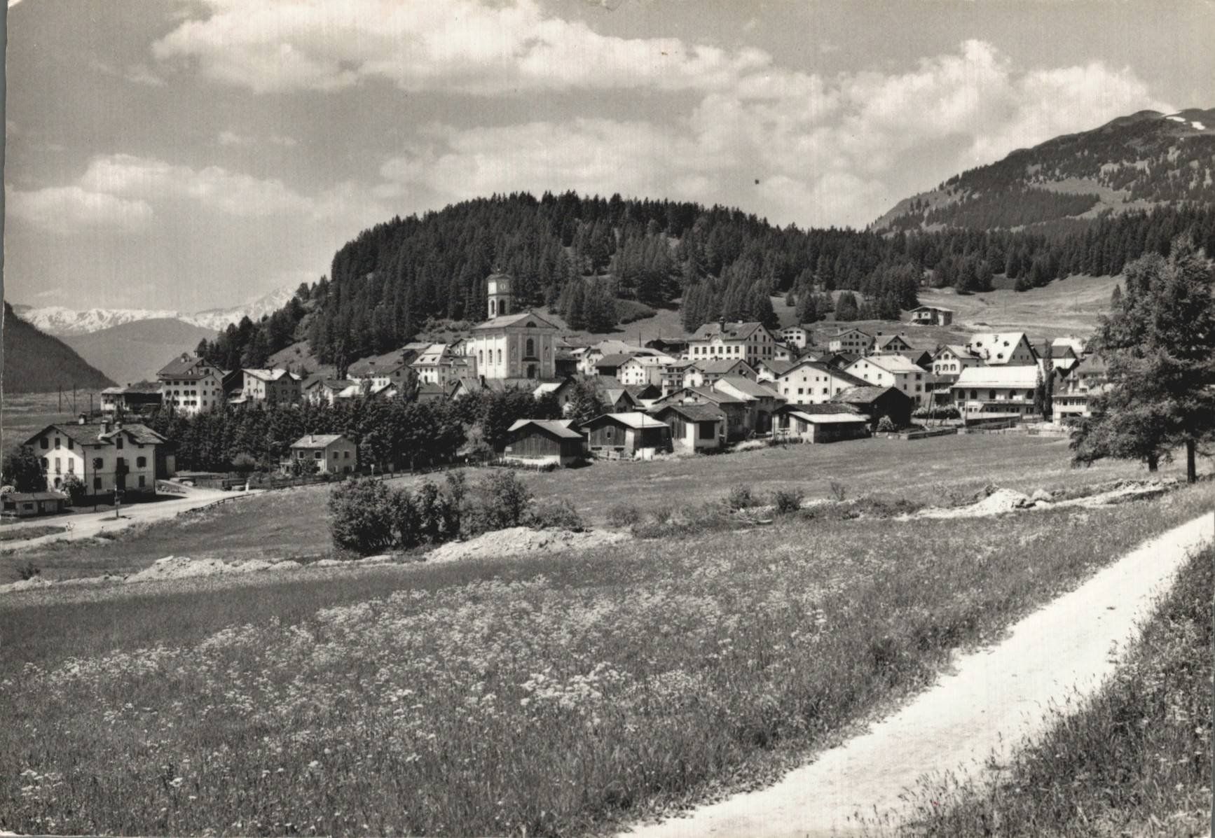 Cartoline postali: Alte Ansichtskarte Lantsch 1300 m ü.M. Lenz – Usato da Luzern venduto da Kartenansicht
