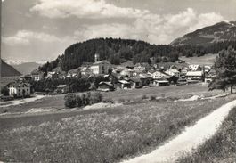 Alte Ansichtskarte Lantsch 1300 m ü.M. Lenz