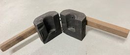 Antike Glasblasform aus Holz