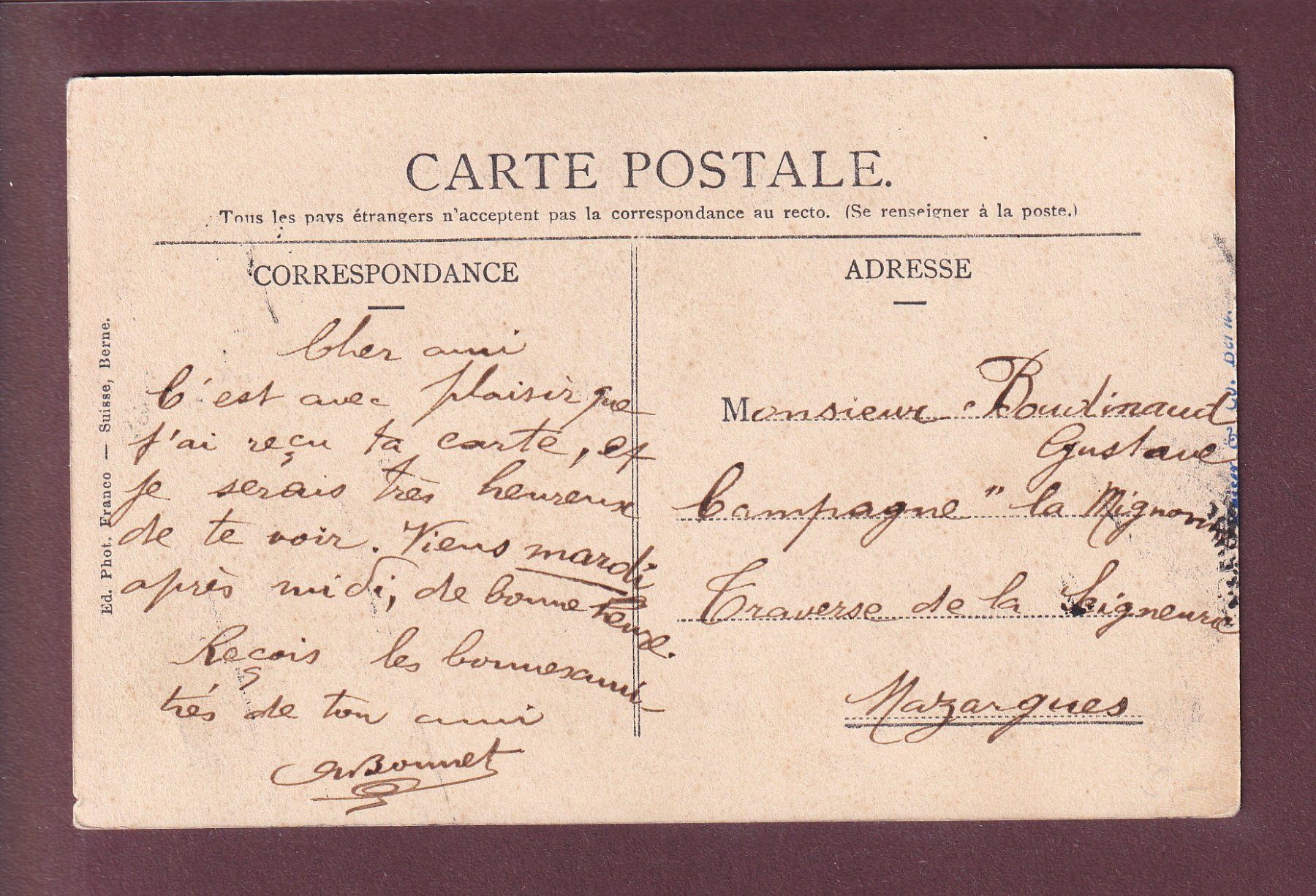 Cartoline postali: BERN - Kesslergasse mit Münster - Kutsche – Usato da Pully venduto da nicecards 1