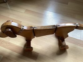 Vintage Beweglicher Holz Hund📦Versand 📦