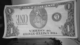 Frotteetuch/ Badetuch; als Dollar Note; doppelseitig; 60*120