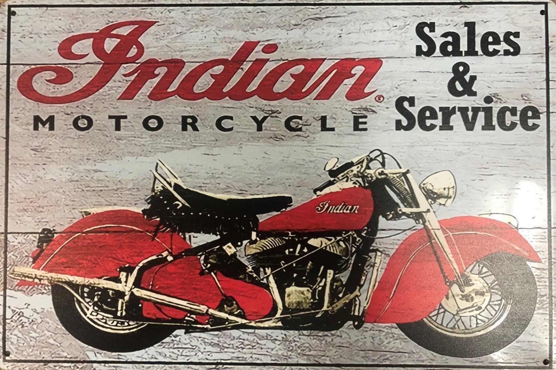 Indian Motorcycle Insegne: Indian Motorcycle Blechschild Roadmaster Springfield Scout – Nuovo e nell'imballaggio originale da Dättlikon venduto da easythings