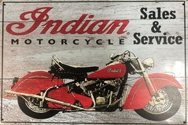 Indian Motorcycle Blechschild Roadmaster Springfield Scout