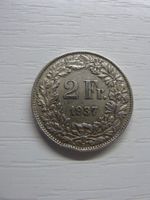 2 Fr. - 1937, rar, ungereinigt