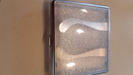 Zigarettenetui  20 Zigis - Sujet glitzer Transparent weiss