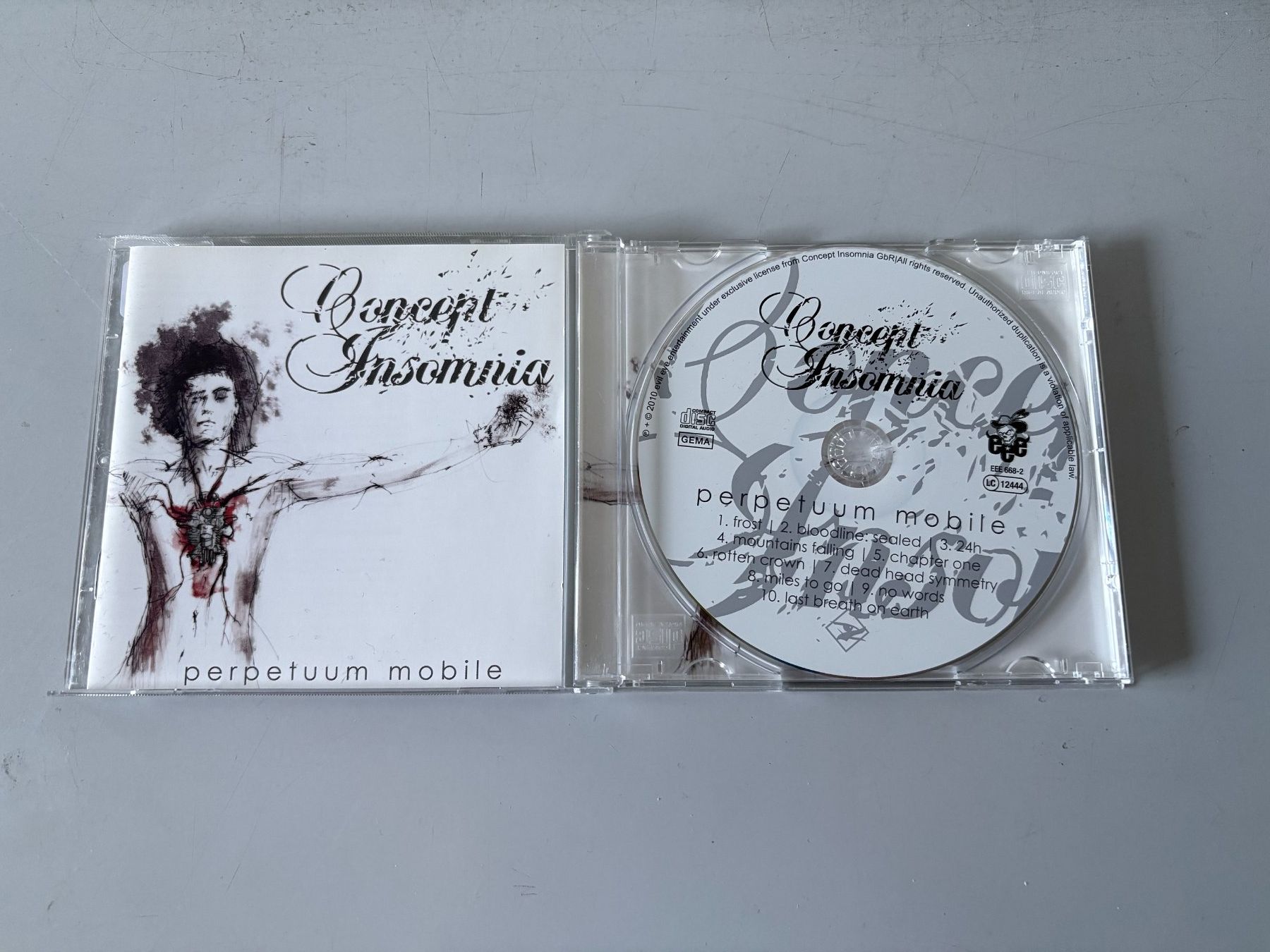CD: CONCEPT INSOMNIA Perpetuum Mobile CD Melodic Death Prog Meta – Usato da Wiedlisbach venduto da Andrisa