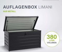 + Aufbewahrungsbox Gartenbox Auflagen wasserdicht Anthrazit