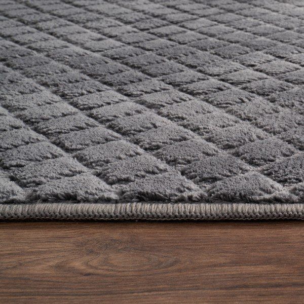 Tappeti: Luxuriöser Teppich Uni Antrazith NEU  flauschig – Nuovo e nell'imballaggio originale da Bern venduto da Miraitrading 1