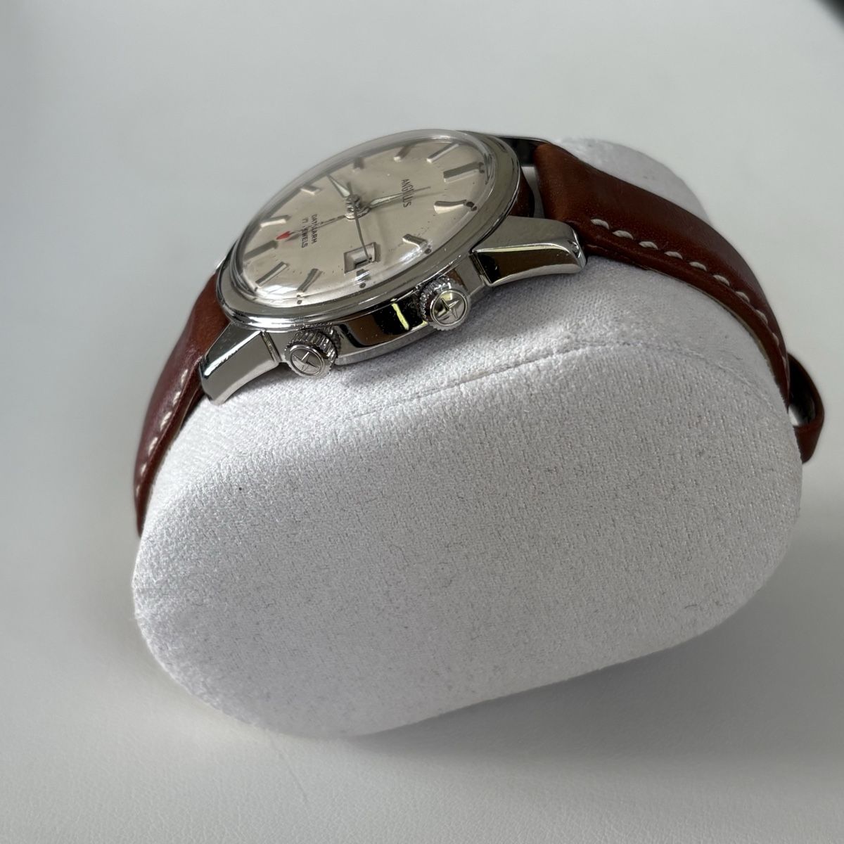 Angelus Orologi: Angelus Datalarm Weckeruhr Stahl – Usato da Winterthur venduto da LaBodega 3