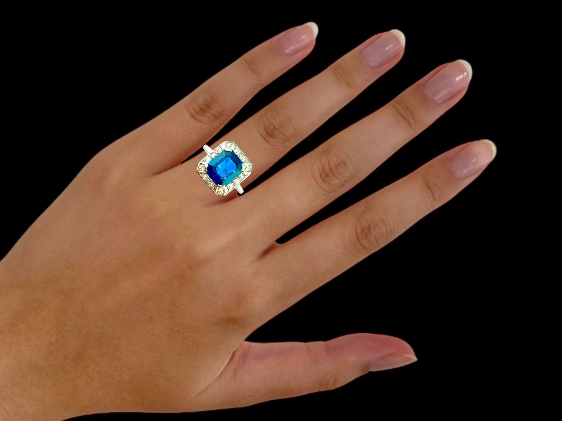 Anelli: Saphir - Diamant - Ring – Usato da Zuzwil SG venduto da artimmo 1