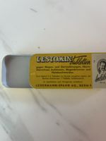 LESTOMIN Tabletten Dose alt Werbedose Ledermann-Spahr AG Ber
