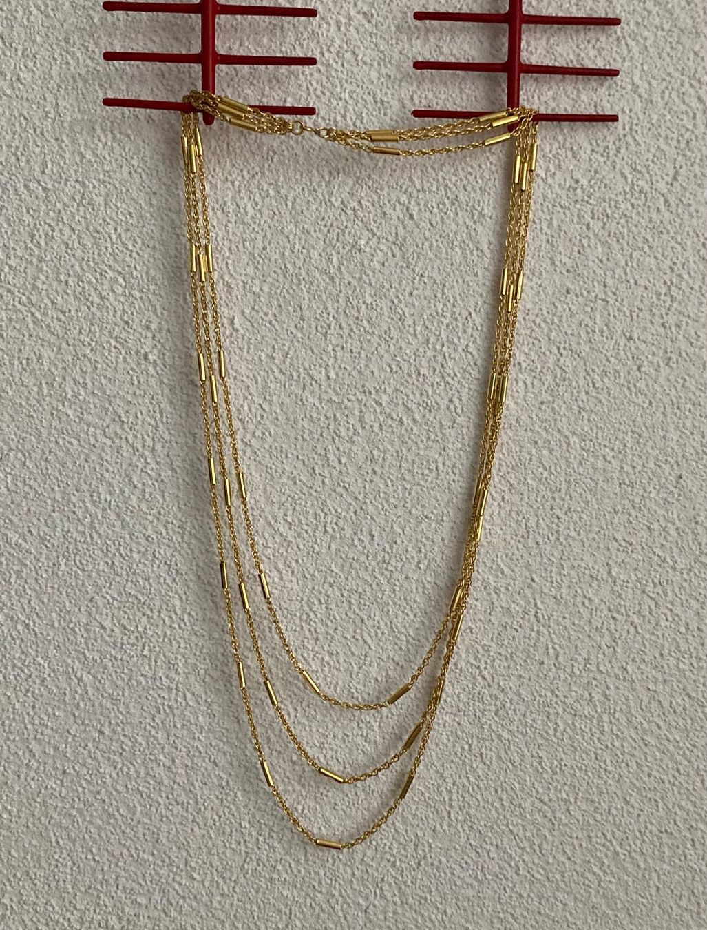 Catenine: Halskette, dreireihig, neu – Nuovo (secondo la descrizione) da Diepoldsau venduto da mabeapt 1