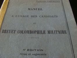 Manuel militaire en vue obtenir brevet colombophile
