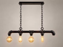 Industrial Hängelampe im Vintage Look, 5 flammig
