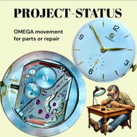OMEGA handaufzug Uhrwerk ungeprüft