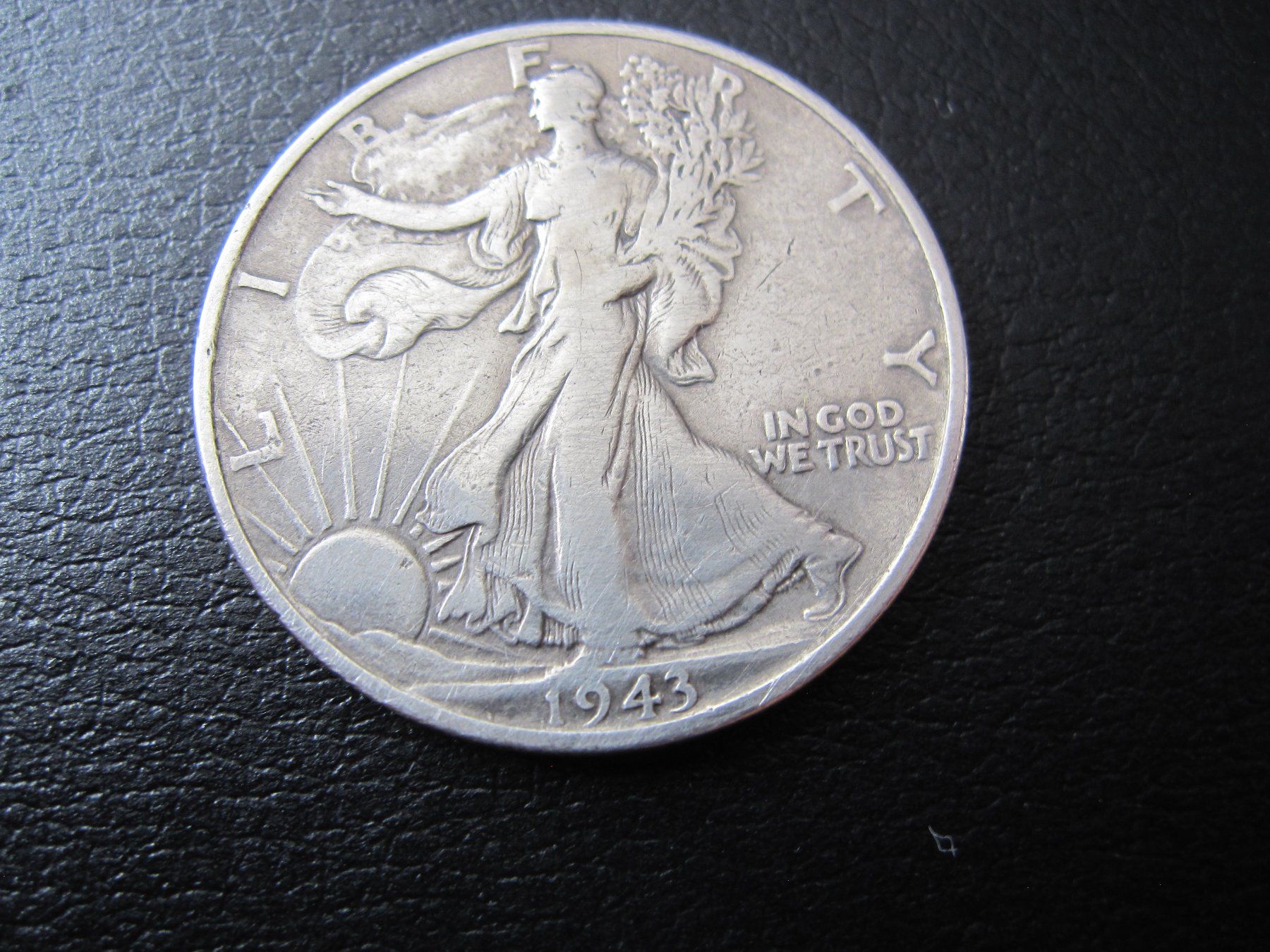 Alle Münzen: Original SILVER HALF DOLLAR, 1943, Walking Liberty – Gebraucht aus Horgen von sarahbuechler01 1