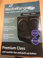 MediaRange DVD Hüllen für DVD-Disc, 14mm, Schwarz, 5er Pack