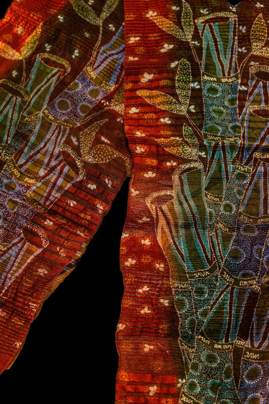 Tessuti: Batik Tulis auf strukturierter Seide (Bambusgarten, Java) – Nuovo (secondo la descrizione) da Romanshorn venduto da ras_b6lp 3