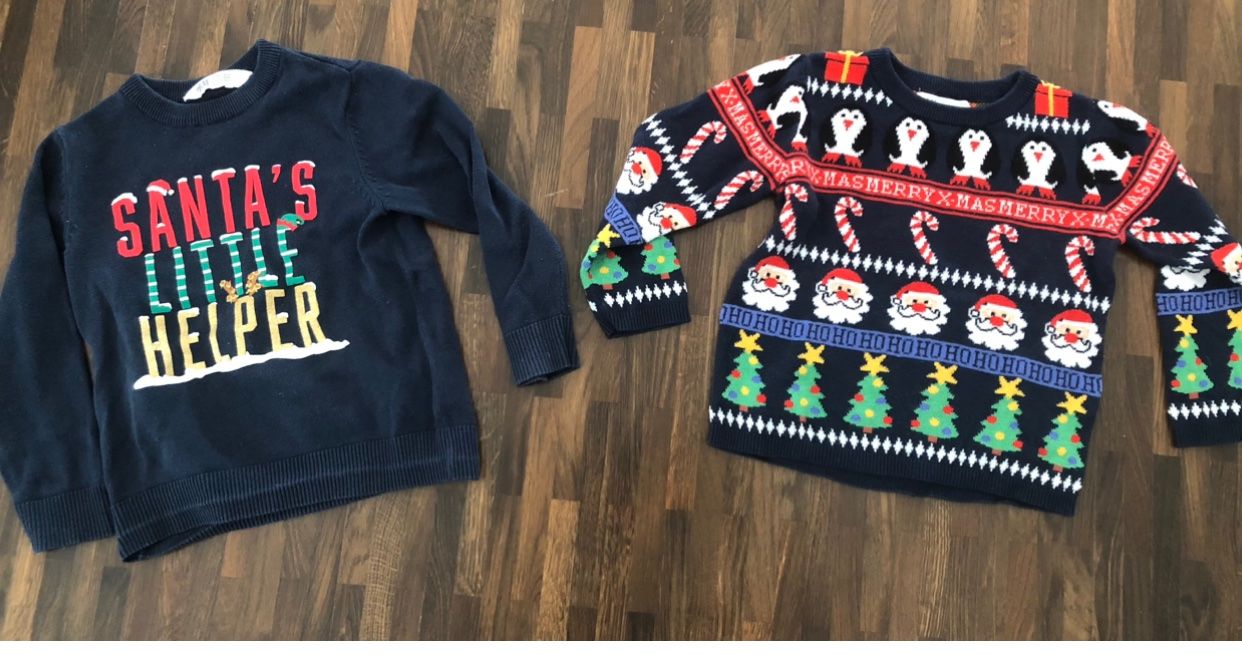 Lotti & Set di vestiti: Weihnachtspullover Grösse 92,98/104 – Usato da St. Gallen venduto da Melina020