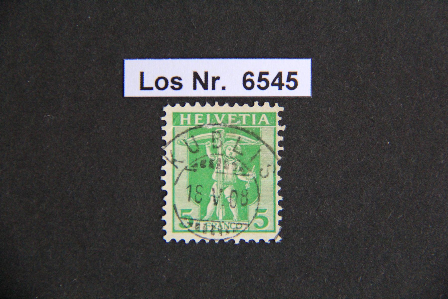Tutti i francobolli: CH 1907 sauberer Vollstempel                        Los 6545 – Usato da Volken venduto da jukon65