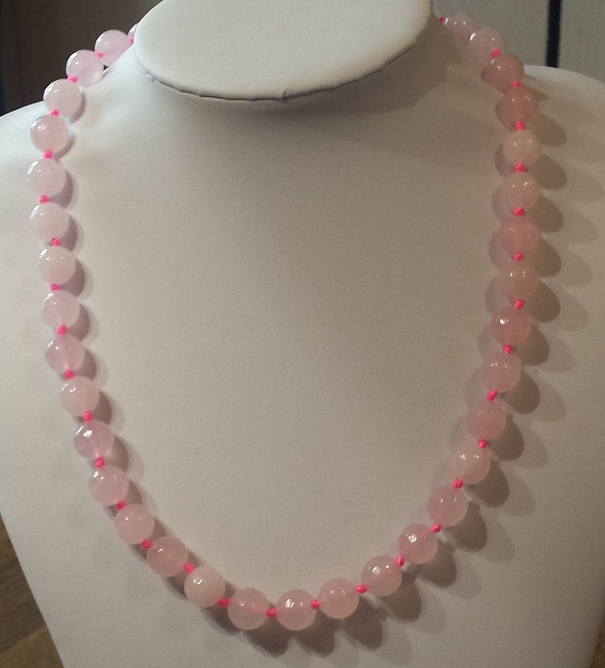 Catenine: NEU: Rosenquarz Kette Collier Schmuck – Nuovo (secondo la descrizione) da Matten b. Interl venduto da EdelsteineInterlaken 3