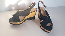 MARYPAZ Keilsandaletten schwarz Gr. 37
