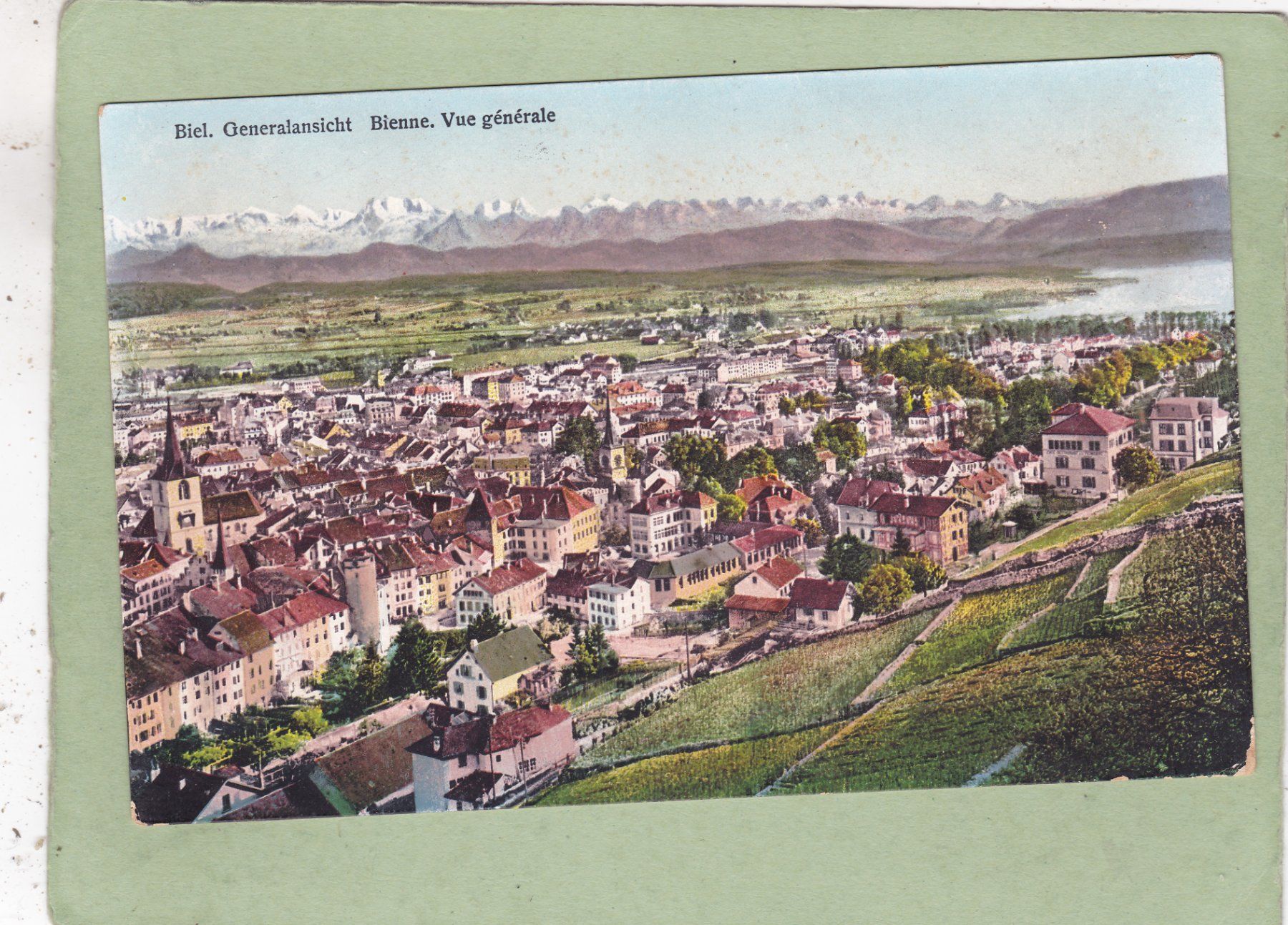 Cartoline postali: Biel Bienne 1909 – Usato da Herisau venduto da Lisegrat2008