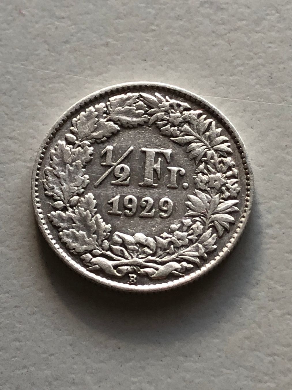 Alle Münzen: 50 Rp. 1929 – Gebraucht aus Schötz von Odpa