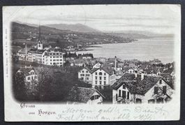 Gruss aus Horgen am Zürichsee/Stempel 1900