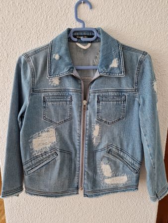 Jeansjacke von Marc Aurel Gr. 38 Destroyed Look