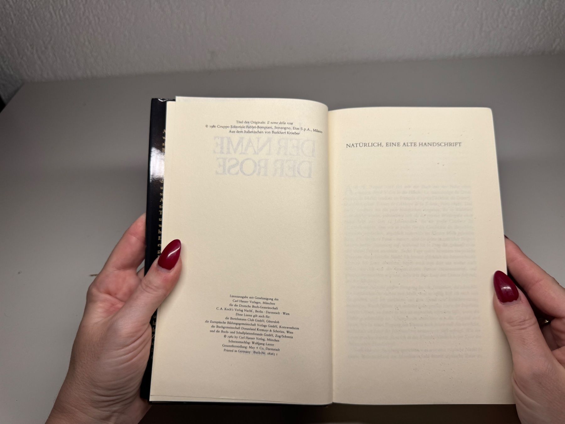 Libri: ROMAN: Umberto Eco, Der Name der Rose – Usato da Grosswangen venduto da Deutsche_Romane 3