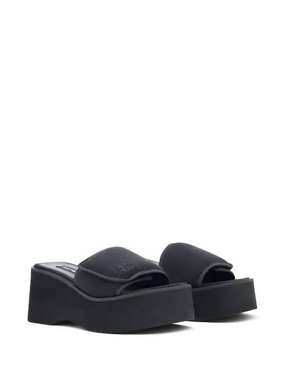 Scarpe da donna: BLACK SCUBA WAVE SLIP ON PLATFORMS - COURRÈGES – Usato da Basel venduto da Prinzessinsuperstar 3