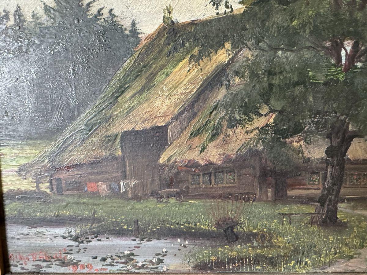 Gemälde: Ölgemälde Landschaft Bauernhaus, von Othmar Döbeli – Gebraucht aus Grellingen von laranna 3