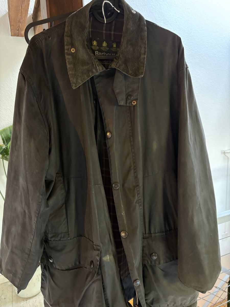 Barbour Cappotti: Wachsjacke Barbour Border – Usato da Basel venduto da Marferr