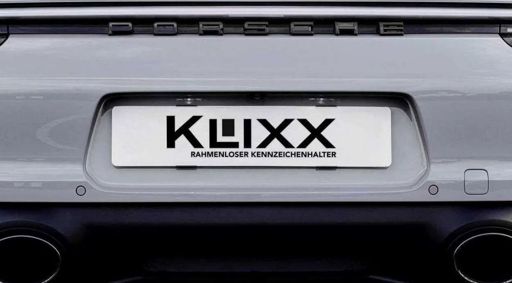 Klixx - Kennzeichenhalter rahmenlos, Langformat